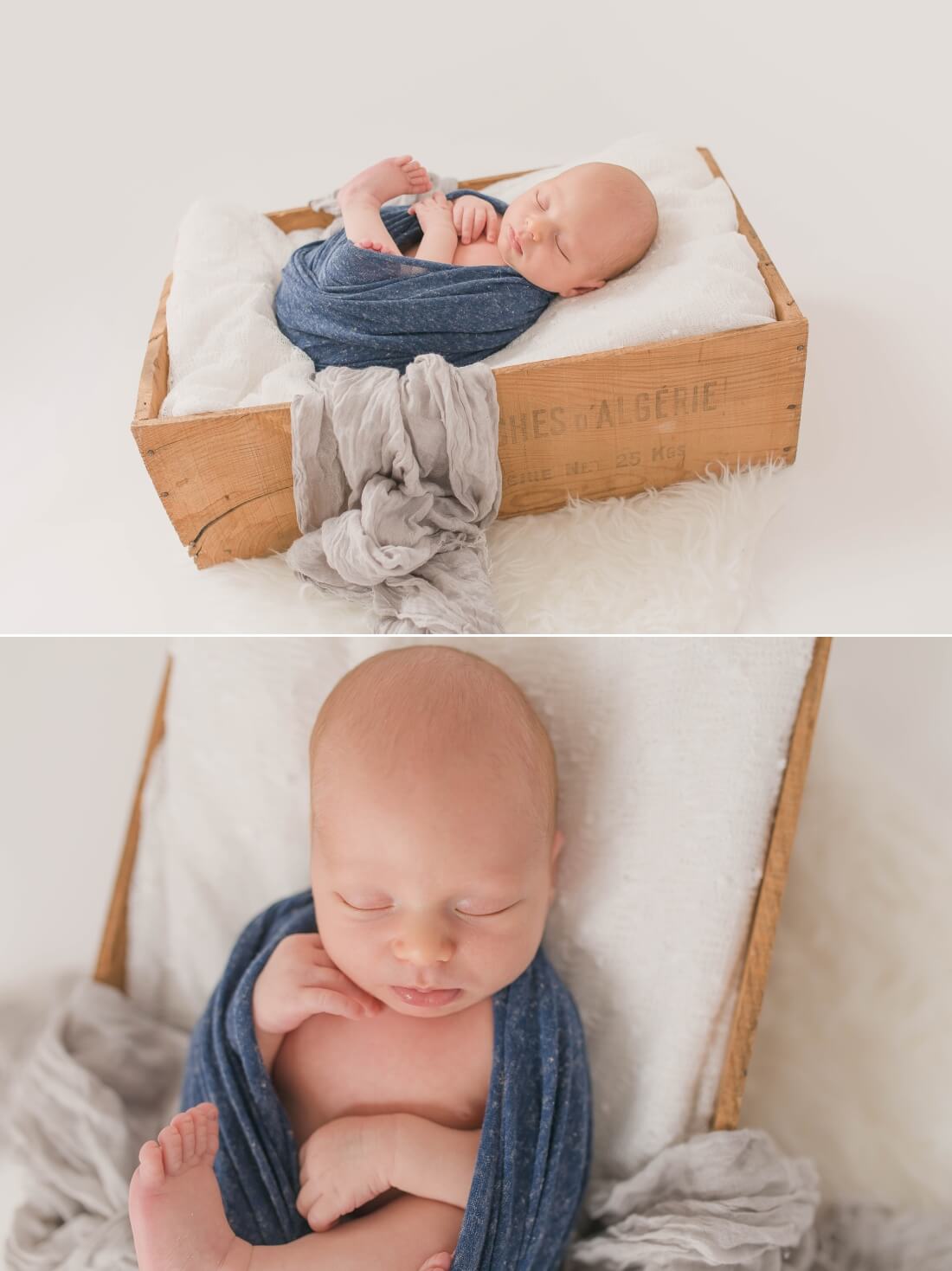 Séance photo de naissance pour le faire-part de votre bébé par Entre Nous Photographie Tours