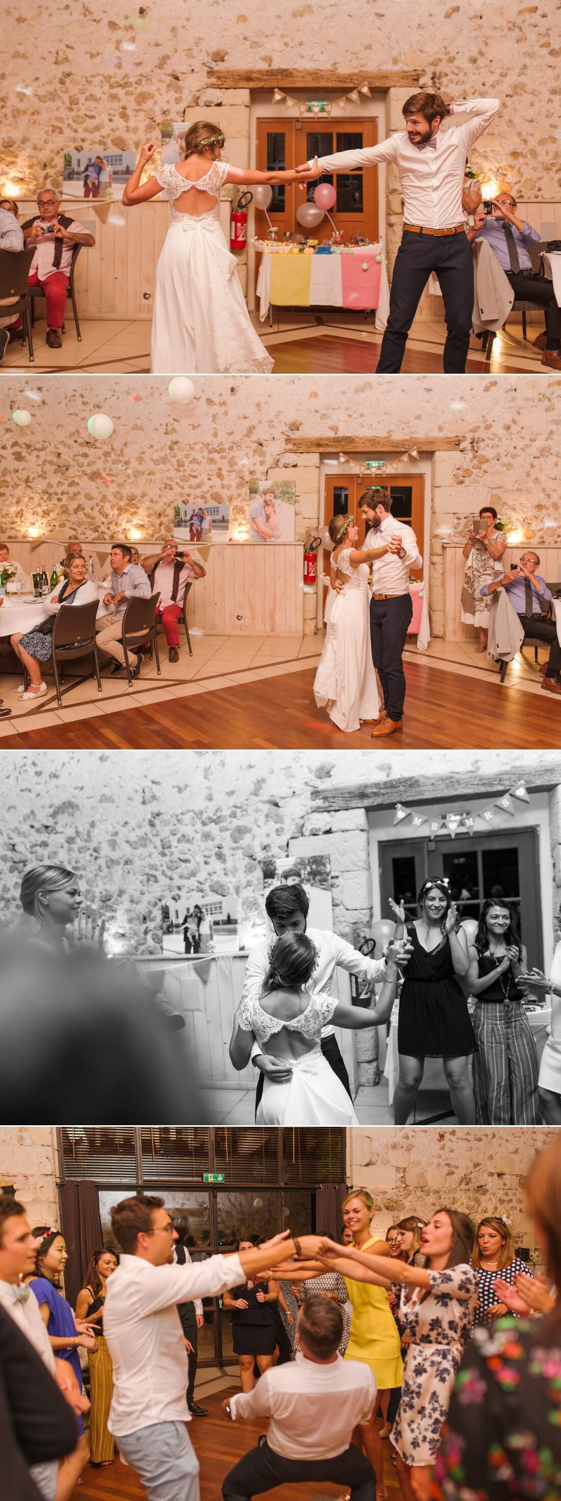 Première danse lors d'un mariage à La Racaudière en Touraine - Photographe mariage tours