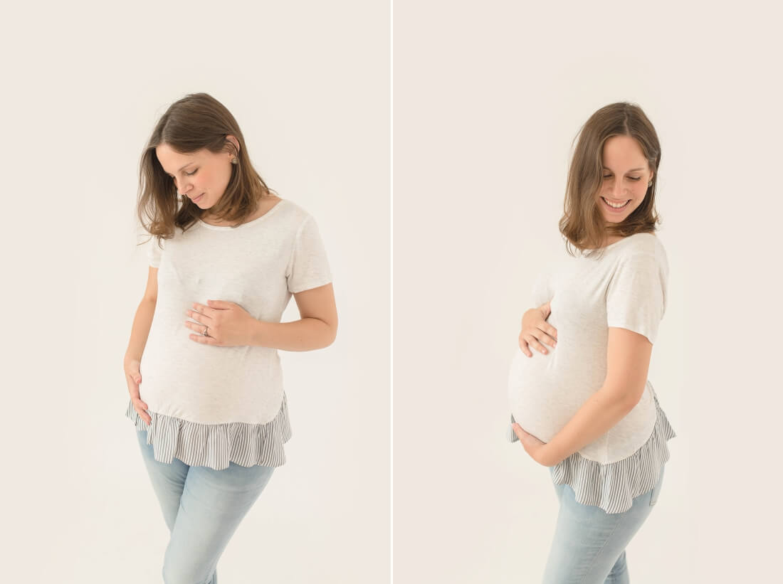 Magnifique future maman - Séance photo grossesse en studio à Tours - Entre Nous Photographie